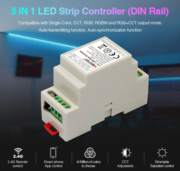 L-LS2S | Synergy 21 LED Controller RGB-WW (RGB-CCT) DC12/24V Strip/Panel | LS2S | Elektro & Installation
