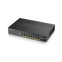 L-GS1920-8HPV2-EU0101F | ZyXEL GS1920-8HPV2 - Managed - Gigabit Ethernet (10/100/1000) - Power over Ethernet (PoE) - Wandmontage | GS1920-8HPV2-EU0101F | Netzwerktechnik