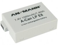 I-5044853 | Ansmann A-Can LP-E8 - 1000 mAh - 7,4 V - Lithium-Ion (Li-Ion) | 5044853 | Zubehör