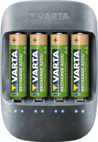 Varta Eco Charger - Household battery - AC - Nickel-Metallhydrid (NiMH) - AA,AAA - Schwarz - Kunststoff