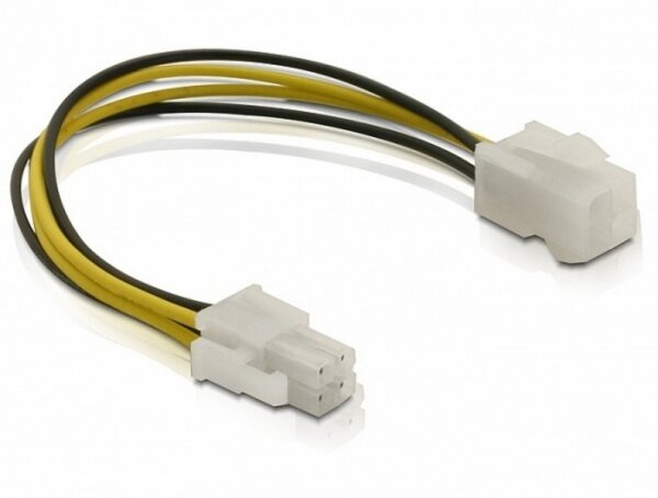 N-82428 | Delock Power cable P4 male/female - 0,15 m - Männlich - Weiblich | 82428 | Zubehör