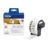 Y-DK22225 | Brother Endlos-Etikett (Papier) - Schwarz auf weiss - DK - Weiß - Direkt Wärme - Brother - Brother QL1050 - QL1060N - QL500 - QL500A - QL550 - QL560 - QL560VP - QL570 - QL580N - QL650TD - QL700,... | DK22225 | Verbrauchsmaterial