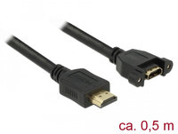 Delock 85463 - 0,5 m - HDMI Typ A (Standard) - HDMI Typ A...