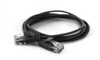 WANTEC 7314 - 2 m - Cat6a - U/UTP (UTP) - RJ-45 - RJ-45 - Schwarz