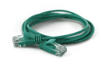 WANTEC 7324 - 0,2 m - Cat6a - U/UTP (UTP) - RJ-45 - RJ-45 - Grün