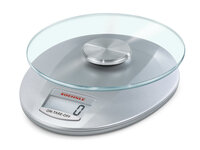 I-65856 | Soehnle Roma Silver - Elektronische Küchenwaage - 5 kg - 1 g - Edelstahl - Glas - Arbeitsfläche | 65856 | Haus & Garten