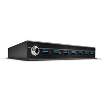 P-43128 | Lindy 7 Port Industrial USB 3.0 Hub - Hub - 7 x SuperSpeed USB 3.0 | 43128 | Zubehör