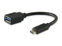 Equip 133455 - 0,15 m - USB C - USB A - USB 3.2 Gen 1 (3.1 Gen 1) - Männlich/Weiblich - Schwarz