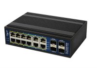 ALLNET ALL-SGI8016PM - Managed - L2+/L3 - Gigabit Ethernet (10/100/1000) - Vollduplex - Power over Ethernet (PoE) - Wandmontage