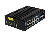 ALLNET ALL-SGI8016PM - Managed - L2+/L3 - Gigabit Ethernet (10/100/1000) - Vollduplex - Power over Ethernet (PoE) - Wandmontage
