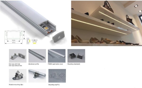 L-S21-LED-PR20193 | Synergy 21 U-Profil 200cm ALU002-R weiss | S21-LED-PR20193 | Elektro & Installation