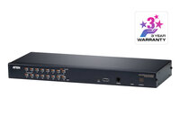 X-KH1516AI-AX-G | ATEN 1-Local/Remote Share Access 16-Port Multi-Interface Cat 5 KVM over IP Switch - 1920 x 1200 Pixel - Eingebauter Ethernet-Anschluss - WUXGA - 8,9 W - Schwarz | KH1516AI-AX-G | Server & Storage