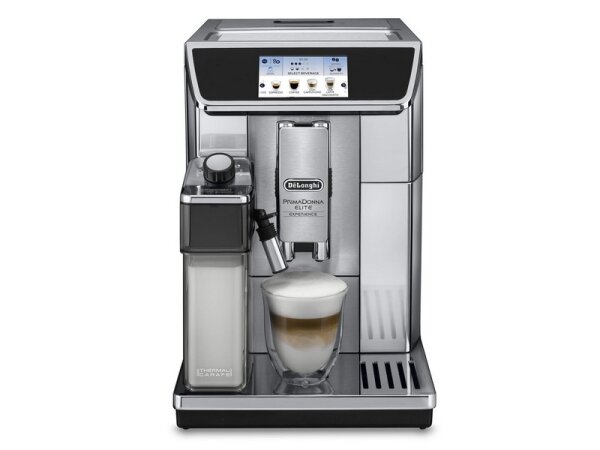 De Longhi PrimaDonna Elite Experience - Kombi-Kaffeemaschine - Kaffeebohnen - Gemahlener Kaffee - Eingebautes Mahlwerk - 1450 W - Schwarz - Metallisch
