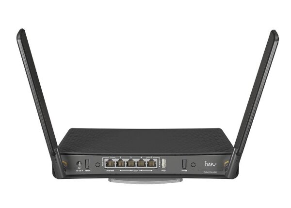 L-RBD53IG-5HACD2HND | MikroTik hAP ac³ - Wi-Fi 5 (802.11ac) - Dual-Band (2,4 GHz/5 GHz) - Eingebauter Ethernet-Anschluss - Schwarz - Tabletop-Router | RBD53IG-5HACD2HND | Netzwerktechnik