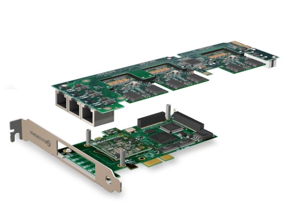L-A500BRMDE | Sangoma 0xBRI/S0 PCIe Basiskarte+ Remora+ Echo Unterdrücku | A500BRMDE | PC Komponenten