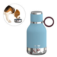 I-SDB1 BLUE | Asobu Dog Bowl - Edelstahlflasche mit Hundenapf 1 Liter Blau | SDB1 BLUE | Haus & Garten