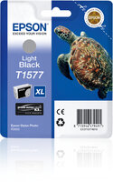 I-C13T15774010 | Epson Turtle T1577 Light Black - Hohe (XL-) Ausbeute - Tinte auf Pigmentbasis - 25,9 ml - 23000 Seiten - 1 Stück(e) | C13T15774010 | Verbrauchsmaterial