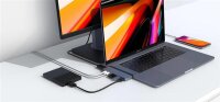 Hyper Drive 7-in-2 Duo USB-C Hub f&uuml;r MacBook Pro silber