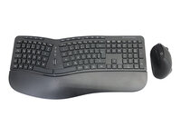 Conceptronic Wireless Keyboard+Mouse ergo Layout deutsch sw
