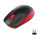 Logitech M190 - Beidhändig - Optisch - RF Wireless - 1000 DPI - Schwarz - Rot