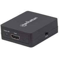 Manhattan 1080p 2-Port HDMI-Splitter - Stromversorgung über USB - schwarz - HDMI - 2x HDMI - 1.3b - 1920 x 1200 Pixel - Schwarz - Kunststoff