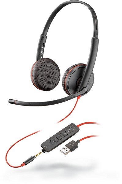 Y-209747-201 | Poly Blackwire C3225 - Kopfhörer - Kopfband - Büro/Callcenter - Schwarz - Binaural - Lautstärke + - Lautsärke - | 209747-201 | Audio, Video & Hifi
