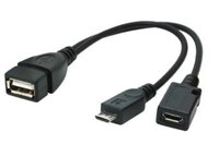 Gembird A-OTG-AFBM-04 - 0,15 m - Micro USB-B - USB-A - Schwarz