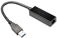 Gembird NIC-U3-02 - Verkabelt - USB - Ethernet - 1000 Mbit/s - Schwarz