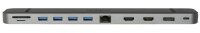 ALLNET PSUC2501 - USB 3.2 Gen 1 (3.1 Gen 1) Type-C - 100 W - Grau - MicroSD (TransFlash) - SD - 3.5mm - DisplayPort - HDMI - RJ-45 - USB 3.2 Gen 1 (3.1 Gen 1) Type-A - USB 3.2 Gen 1 (3.1 Gen 1) Type-C - USB