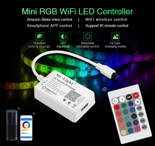 L-YL1S | Synergy 21 LED Controller Mini RGB WiFi*Milight/Miboxer* Alexa Serie | YL1S | Elektro & Installation