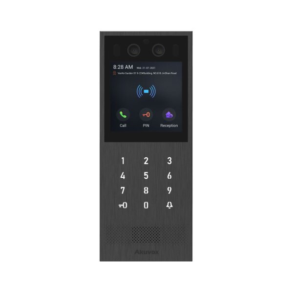 L-X912S | Akuvox Video-TFE X912S Kit On-Wall big touch screen card reader black | X912S | Telekommunikation
