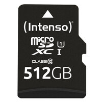 I-3424493 | Intenso microSD 512GB UHS-I Perf CL10| Performance - 512 GB - MicroSD - Klasse 10 - UHS-I - Class 1 (U1) - Schockresistent - Temperaturbeständig - Wasserdicht - Röntgensicher | 3424493 | Verbrauchsmaterial