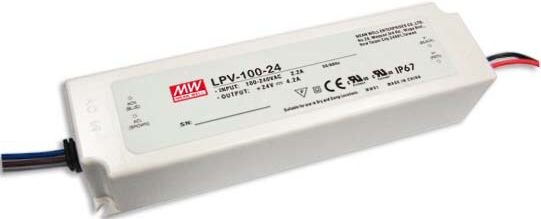 L-LPV-100-24 | Meanwell MEAN WELL LPV-100-24 - 100 W - 90 - 264 V - 100,8 W - 5% - 47 - 63 Hz - 88% | LPV-100-24 | PC Komponenten