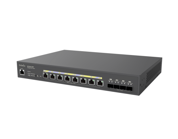 L-1402A0151301 | EnGenius ECS2512FP 8-port 2.5GbE 4*10Gb SFP 240W PoE af/t/bt - Switch - 8-Port | 1402A0151301 | Netzwerktechnik