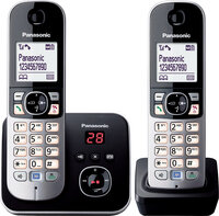 Panasonic KX-TG6822GB - DECT-Telefon - 120 Eintragungen - Anrufer-Identifikation - Schwarz - Silber