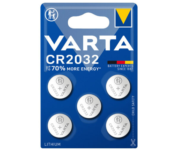 L-06032 101 415 | Varta CR2032 - Einwegbatterie - CR2032 - Lithium - 3 V - 5 Stück(e) - 230 mAh | 06032 101 415 | Zubehör