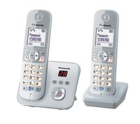 Panasonic KX-TG6822 - DECT-Telefon - Freisprecheinrichtung - 120 Eintragungen - Anrufer-Identifikation - Silber