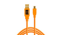 Tether Tools CU5451 - 4,6 m - USB A - Mini-USB B - USB 2.0 - 480 Mbit/s - Orange