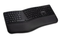 Kensington Pro Fit® Ergo-Tastatur - kabellos (schwarz) - Volle Größe (100%) - RF kabellos + USB - QWERTZ - Schwarz