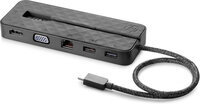 HP USB-C Mini-Dockingstation - Kabelgebunden - USB 3.2 Gen 1 (3.1 Gen 1) Type-C - 10,100,1000 Mbit/s - Schwarz - China - HP