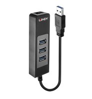 P-43176 | Lindy 43176 USB 3.0 (3.1 Gen 1) Type-A 5000Mbit/s Schwarz Schnittstellenhub | Herst. Nr. 43176 | USB-Hubs | EAN: 4002888431767 |Gratisversand | Versandkostenfrei in Österrreich