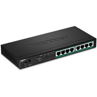 TRENDnet TPE-TG84 8-Port PoE Switch Gigabit PoE+ 65W -...