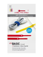 Label-the-cable BASIC - Velcro - Blau - Rot - Gelb - 17 cm - 10 Stück(e)