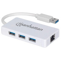P-507578 | Manhattan USB-A auf 3-Port Hub mit...