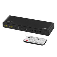 LogiLink HD0049 - HDMI-Matrix-Switch 4x2-Port 4K/60 Hz Scaler