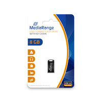MEDIARANGE MR920 - 8 GB - USB Typ-A - 2.0 - 15 MB/s - Ohne Deckel - Schwarz