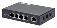 Intellinet 4-Port Gigabit Ultra PoE-Extender - Verlängert PoE-Reichweite um 100 m - PoE-Strombudget 90 W - vier PSE-Ports mit jeweils 30 W Ausgangsleistung - IEEE 802.3bt/at/af-konform - Metallgehäuse - Netzwerksender - 100 m - 10000 Mbit/s - Cat5e - 10,1