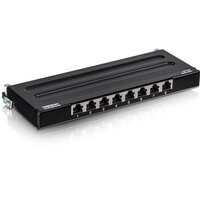 TRENDnet TC-P08C6AS - 10 Gigabit Ethernet - RJ-45 - Gold - Cat5e,Cat6,Cat6a - 22/26 - Schwarz