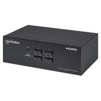 Manhattan KVM Switch 4-Port Dual-Monitor HDMI 4Ka30Hz - KVM-Umschalter - 4-Port