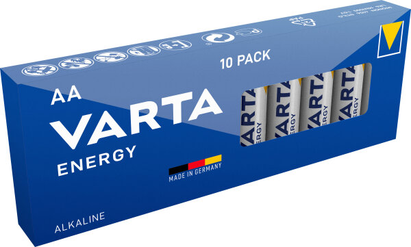 L-04106229410 | Varta Energy AA Value Pack - Einwegbatterie - AA - Alkali - 1,5 V - 10 Stück(e) - Blau | 04106229410 | Zubehör